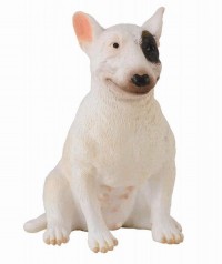 Pies rasy Bullterier - suka - zdjęcie zabawki, gry