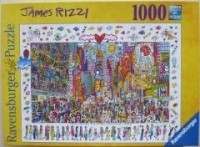 Puzzle 1000 James Rizzi Time Square - zdjęcie zabawki, gry