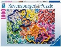 Puzzle 1000 Kolorowe części puzzli - zdjęcie zabawki, gry