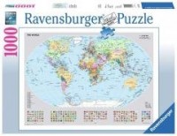 Puzzle 1000 Polityczna mapa świata - zdjęcie zabawki, gry