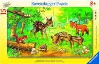 Puzzle 15 Leśne zwierzęta - zdjęcie zabawki, gry