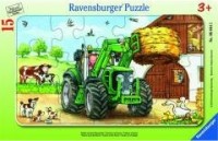 Puzzle 15 Traktor na polu - zdjęcie zabawki, gry