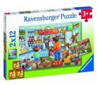 Puzzle 2x12 W supermarkecie - zdjęcie zabawki, gry