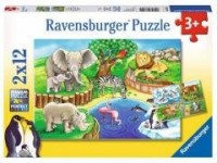 Puzzle 2x12 Zwięta w zoo - zdjęcie zabawki, gry