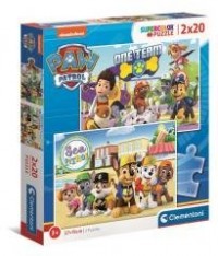 Puzzle 2x20 Super Kolor Psi Patrol - zdjęcie zabawki, gry