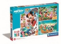 Puzzle 3x48 Super Kolor Mickey - zdjęcie zabawki, gry