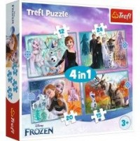 Puzzle 4w1 Niezwykły świat Frozen - zdjęcie zabawki, gry