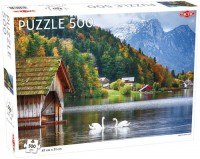 Puzzle 500 Landscape: Swans on - zdjęcie zabawki, gry