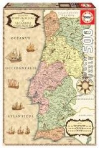 Puzzle 500 Mapa Portugalii z 1710 - zdjęcie zabawki, gry