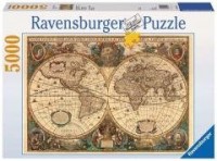 Puzzle 5000 Dawna mapa świata - zdjęcie zabawki, gry