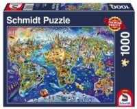 Puzzle PQ 1000 Odkrywanie świata - zdjęcie zabawki, gry