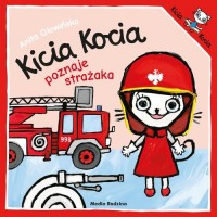 Kicia Kocia poznaje strażaka - okładka książki