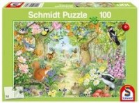 Puzzle 100 Leśne zwierzęta G3 - zdjęcie zabawki, gry