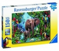 Puzzle 150 Słonie w dżungli XXL - zdjęcie zabawki, gry