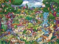 Puzzle 1500 Wspaniały las (Puzzle+plakat) - zdjęcie zabawki, gry