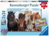 Puzzle 2x24 Konie - zdjęcie zabawki, gry