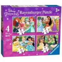 Puzzle 4w1 Księżniczki Disney 2 - zdjęcie zabawki, gry