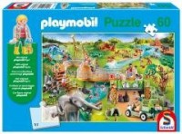 Puzzle 60 Playmobil Zoo + figurka - zdjęcie zabawki, gry