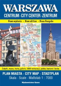 Warszawa Centrum. Plan miasta 1:7000 - okładka książki