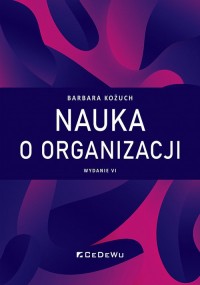 Nauka o organizacji - okładka książki