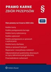 Prawo karne Zbiór przepisów. KK. - okładka książki