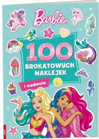 Barbie. 100 brokatowych naklejek - okładka książki