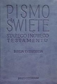Biblia Tysiąclecia - Travel jasnoniebieska - okładka książki