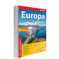Europa Atlas samochodowy 1:800 - okładka książki