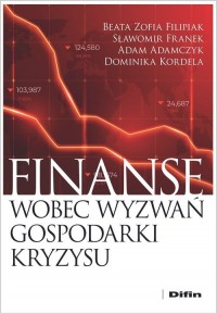 Finanse wobec wyzwań gospodarki - okładka książki