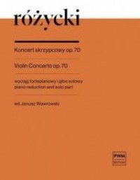 Koncert skrzypcowy op. 70 - okładka książki