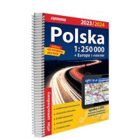 Polska Atlas samochodowy 1:250 - okładka książki