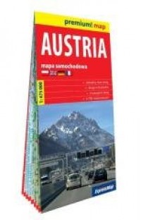 Premium! map Austria. Mapa samochodowa - okładka książki