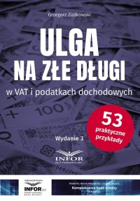 Ulga na złe długi w VAT i podatkach - okładka książki