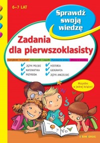 Zadania dla pierwszoklasisty - okładka książki