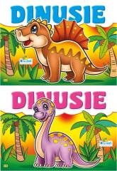 (055) Kolorowanka. Dinusie MIX - okładka książki