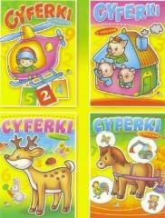 (096) Cyferki. Książeczka z naklejkami - okładka książki