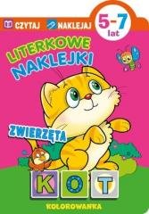 Czytaj Naklejaj. Literkowe naklejki. - okładka książki