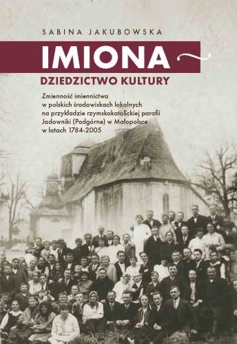 Imiona ‒ dziedzictwo kultury - okładka książki