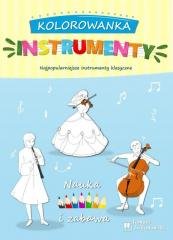 Kolorowanka instrumenty - okładka książki