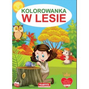 Kolorowanka W lesie - okładka książki