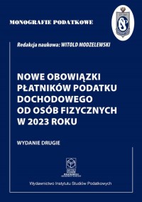 Nowe obowiązki płatników podatku - okładka książki