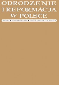 Odrodzenie i Reformacja w Polsce. - okładka książki