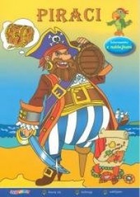 Piraci. Kolorowanka z naklejkami - okładka książki