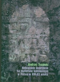 Hebrajskie inskrypcje na materiale - okładka książki