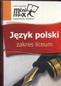 Mini max. Język polski. Zakres - okładka podręcznika