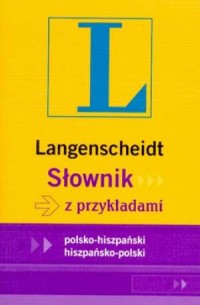 Słownik z przykładami polsko-hiszpański, - okładka książki