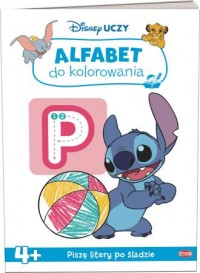 Disney uczy Alfabet do kolorowania - okładka książki