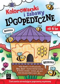 Kolorowanki i zabawy logopedyczne. - okładka książki