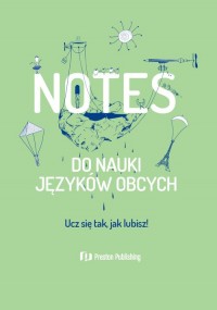 Notes do nauki języków obcych (pistacjowa - okładka książki