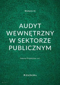 Audyt wewnętrzny w sektorze publicznym - okładka książki